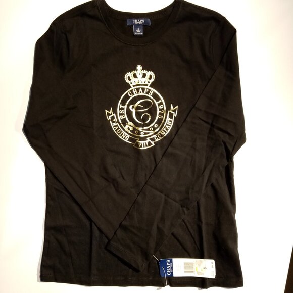 Women Tops 4 pc lot size SMALL New with tags Chaps Long Sleeve Tee Pullover - Picture 7 of 14